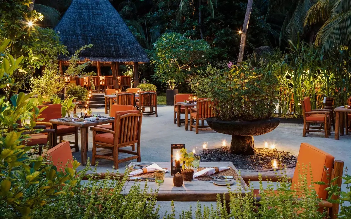 Dining at One&Only Reethi Rah, Maldives