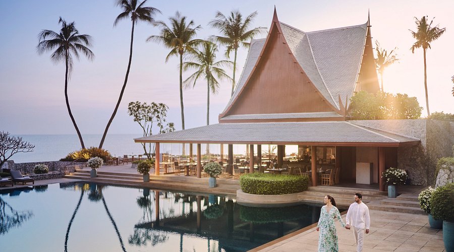The serene gardens and spa facilities of Chiva-Som in Hua Hin, Thailand