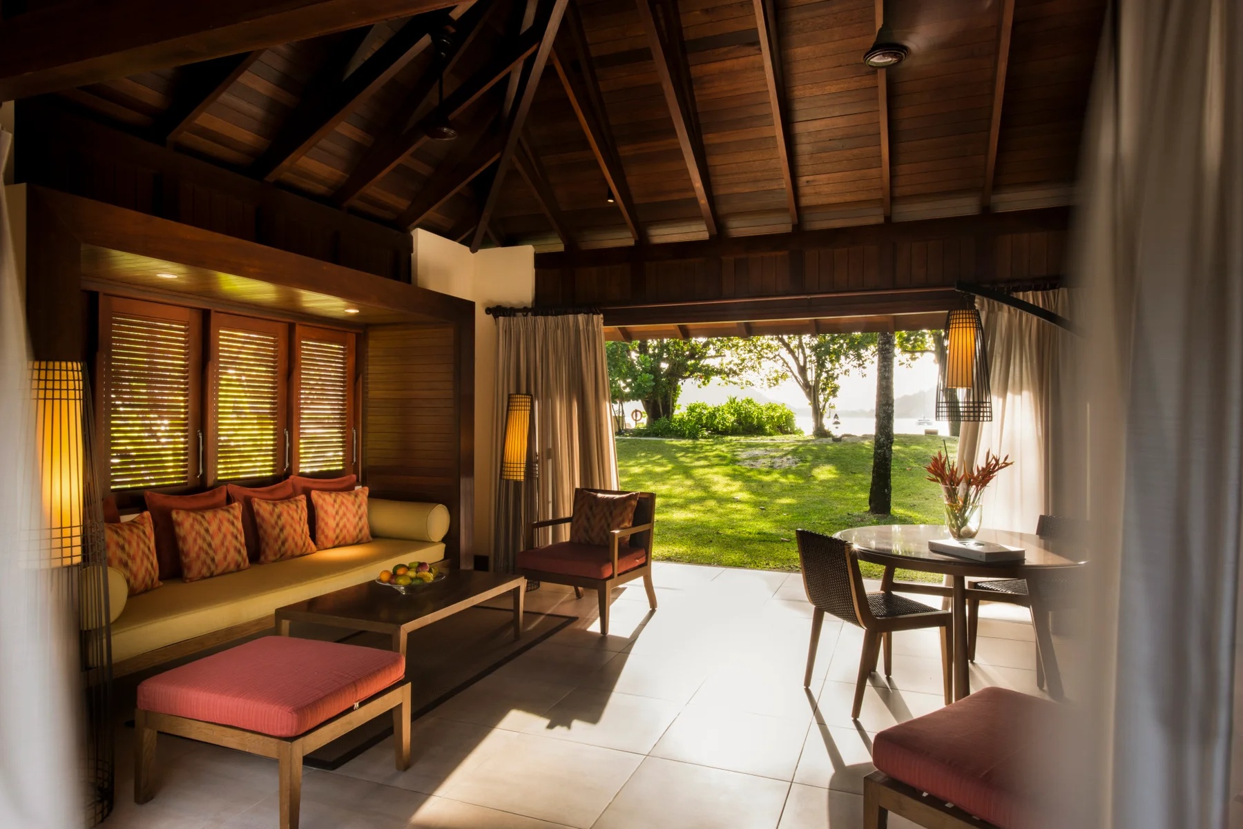 Constance Ephelia beach villa with tropical gardens on Mahé