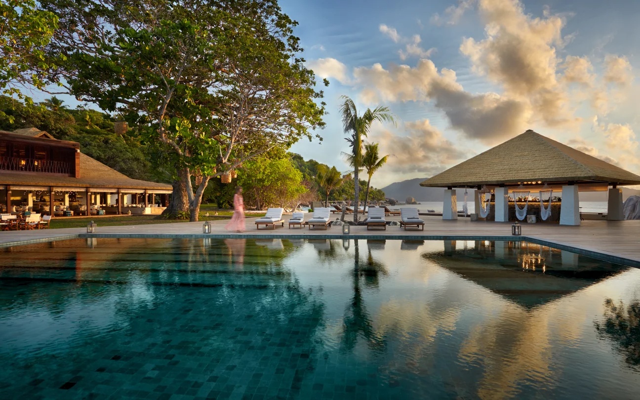 Six Senses Zil Pasyon pool villa on Félicité Island with ocean views
